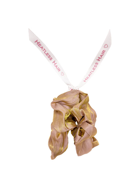 The Big AF Scrunchie in Metallic Nude