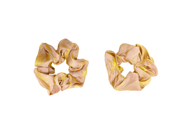 The Big AF Scrunchie in Metallic Nude