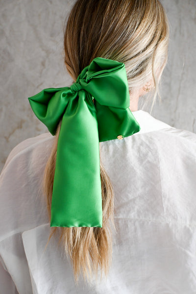 Hair Ribbon in Kelly Green