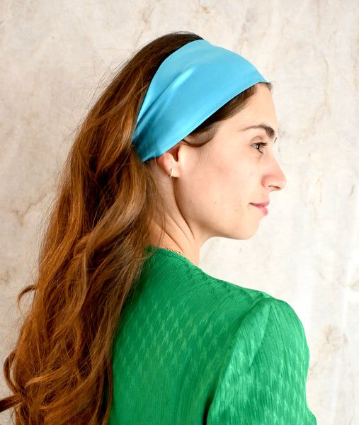 Hair Ribbon in Electric Blue