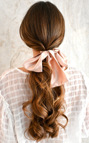 Hair Ribbon in Rosé